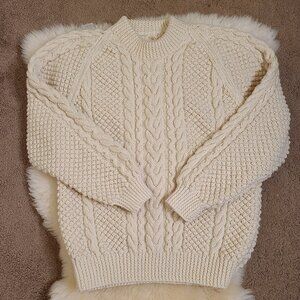 Handmade Cable Knit Fisherman's Sweater